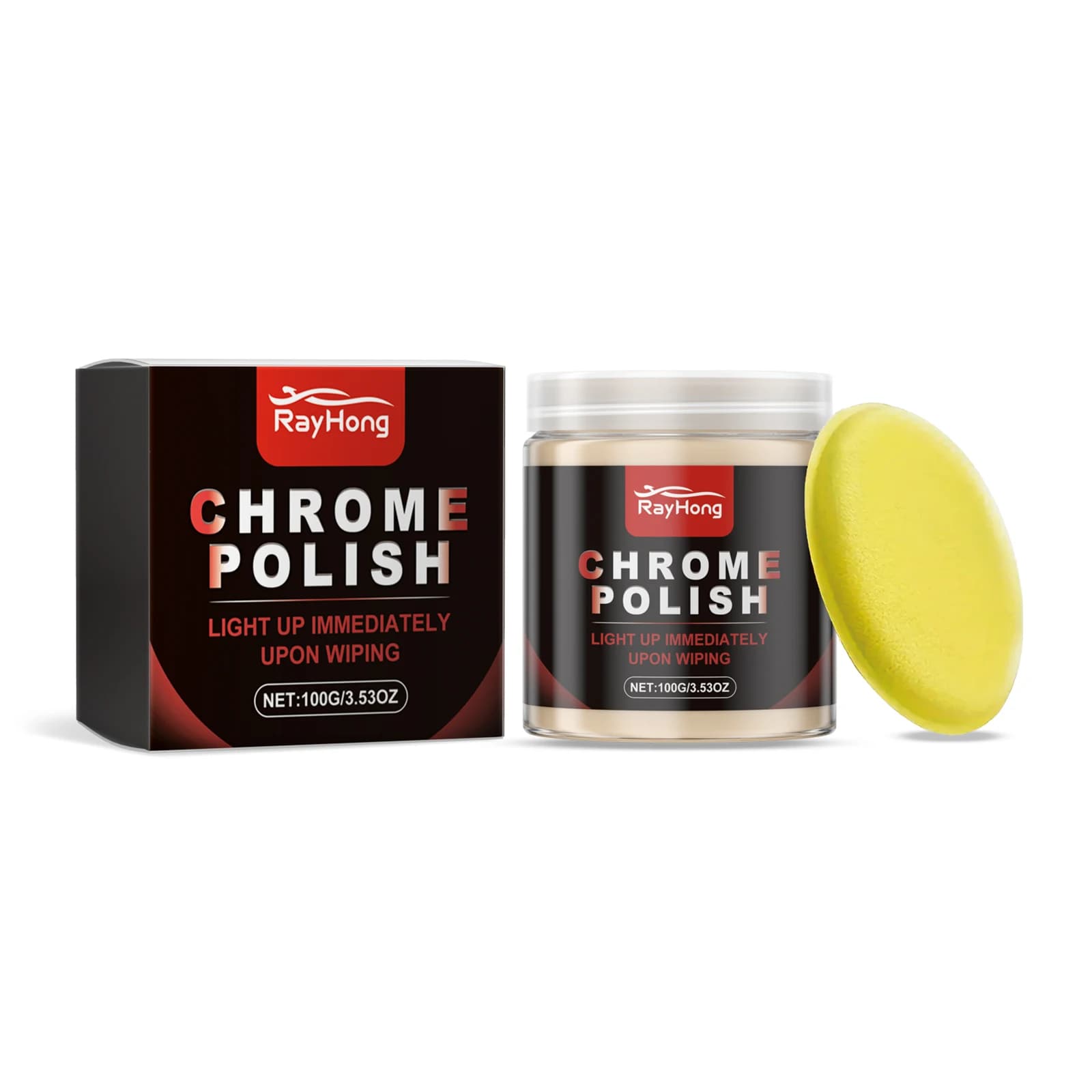 Car Metal Polishing Paste, Car Paint Polishing Maintenance Polishing Waxing Anti-Fouling Removing Stains Car Cleaning Paste