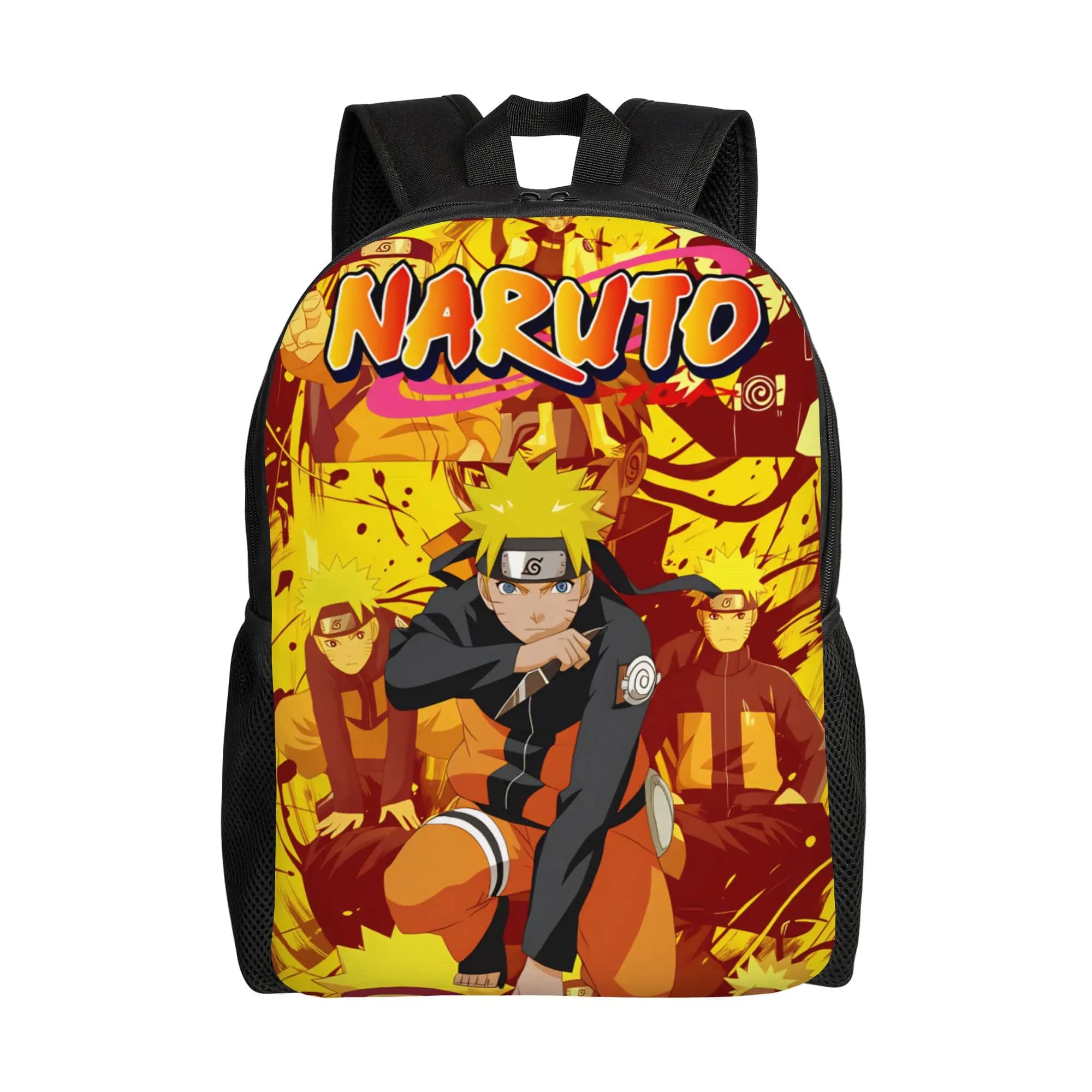 N-Narutoes Uzumakis Narutos Backpack Men Women Basic Bookbag for College School Action Combat Manga Film Bags