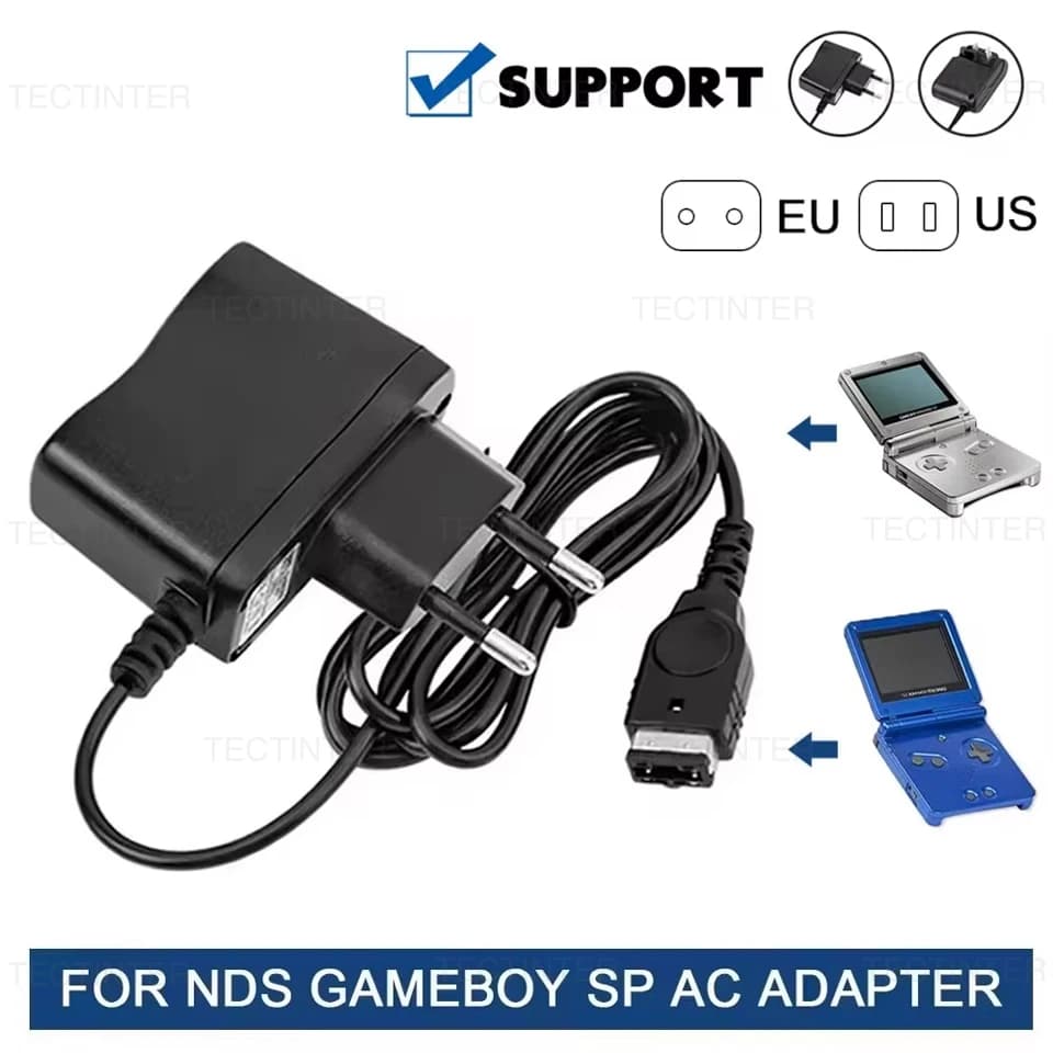 EU/US Plug Home Wall Travel Charger AC Adapter for Nintendo DS NDS GBA SP Gameboy Advance SP Power Supply Charging Cable