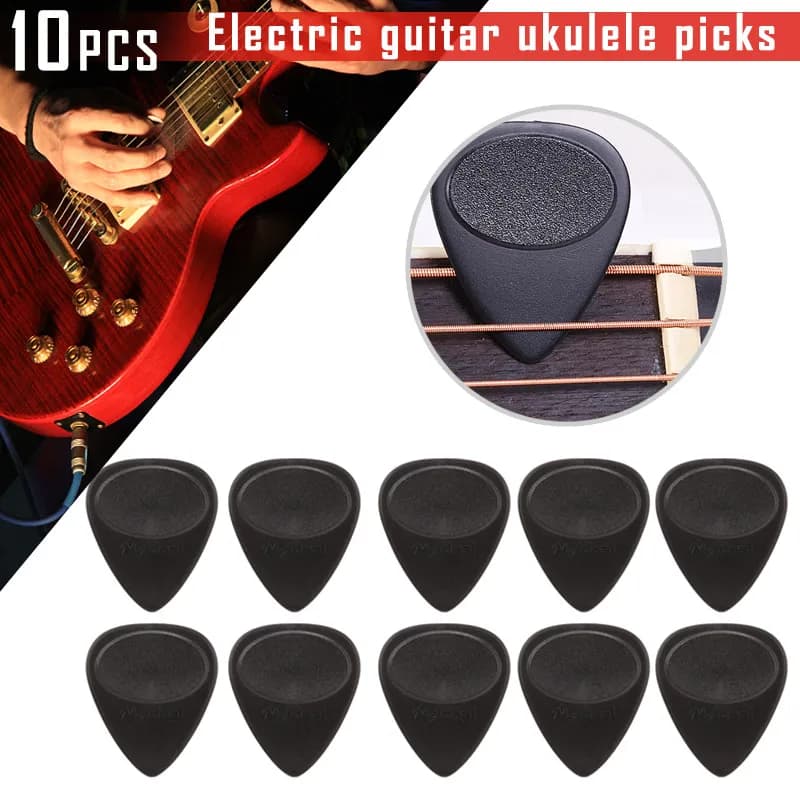 10 plettri da 0,7 mm di spessore, accessori durevoli per chitarra elettrica, basso, ukulele