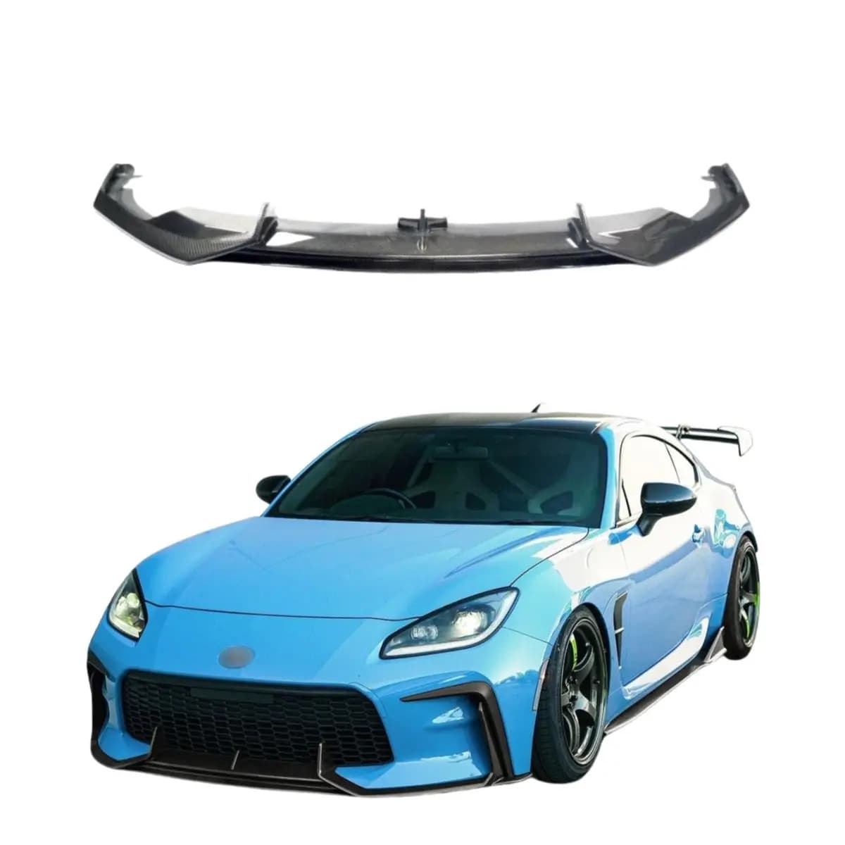Labbro anteriore in fibra di carbonio stile ADR adatto per Toyota GR86 Subaru Brz Zd8 separatore paraurti anteriore gonna laterale diffusore spoiler