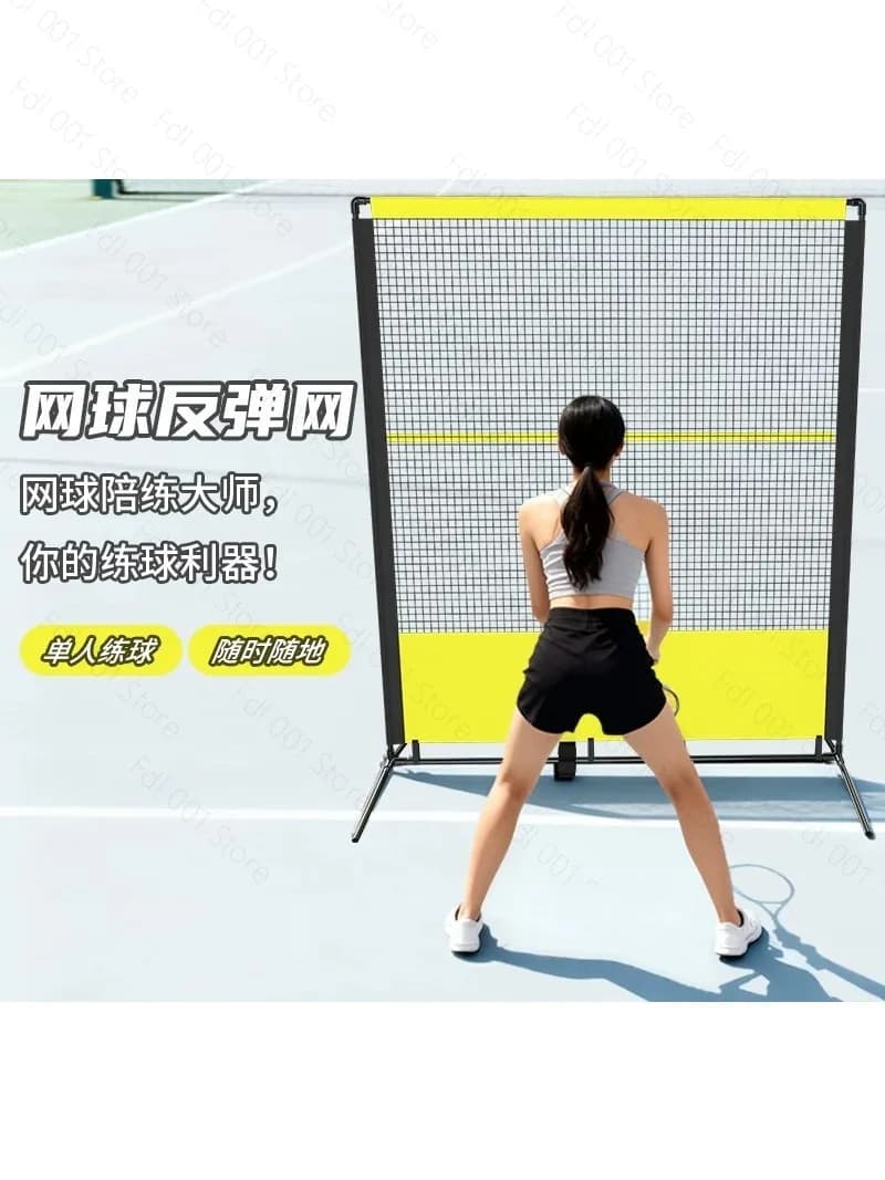 Rete da Tennis per Allenamento con Rimbalzo, Trainer per Tennis Singolo, Rete da Parete per Allenamento Racchetta da Tennis