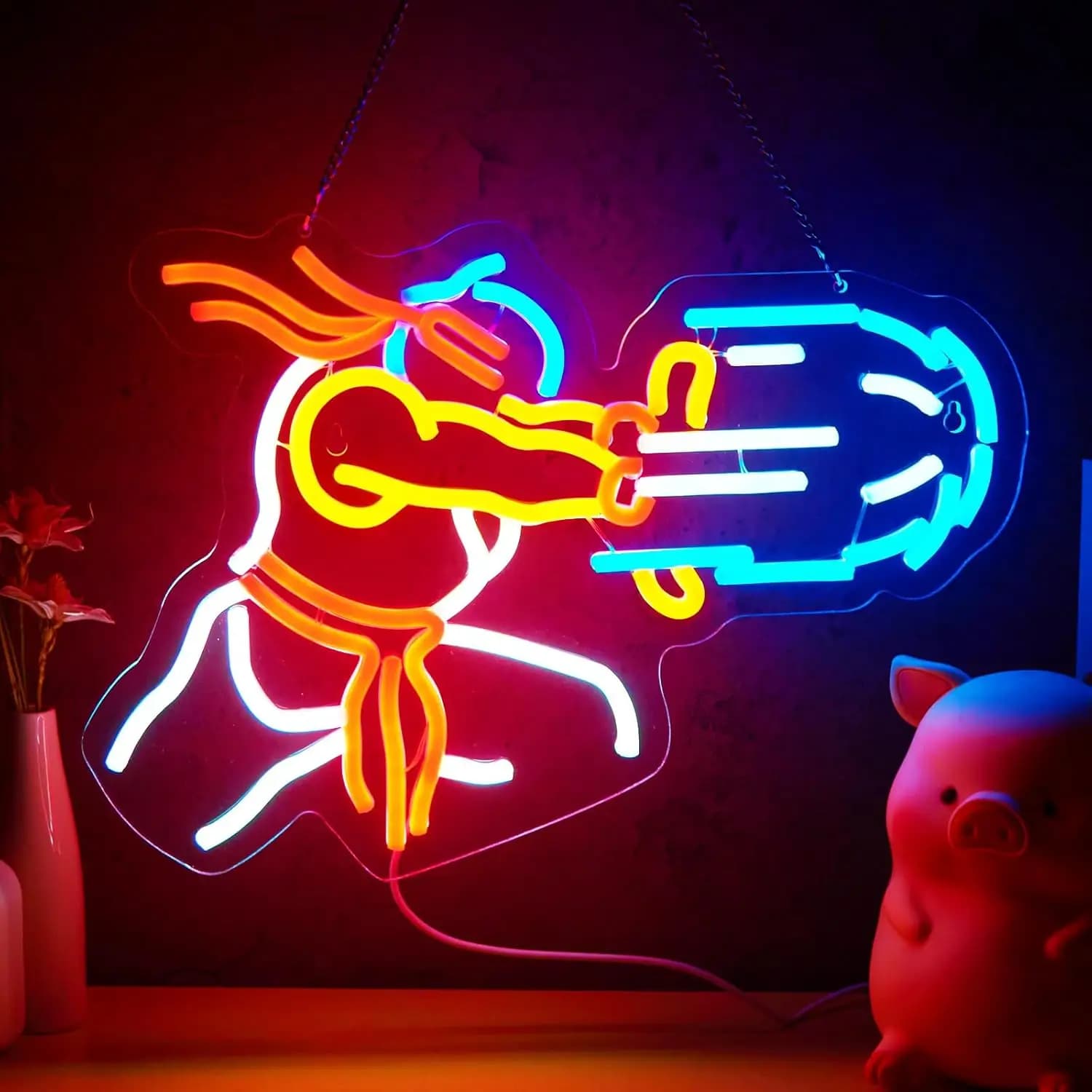 Insegna al Neon LED per Sala Giochi, Luce al Neon Dimmerabile per Attività Commerciali, Ristoranti, Club, Feste, Man Cave, Negozi, Sale Giochi, Bar della Birra, Decorazioni e Regali