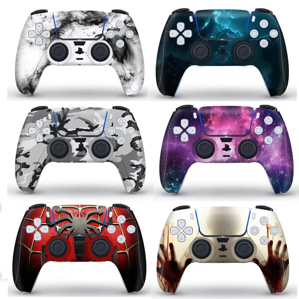 Per PS5 Gamepad Decalcomania protettiva Pelle per accessori PS5 Custodia adesiva per controller PlayStation 5 Joystick