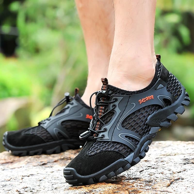 Scarpe da trekking all'aperto traspiranti Scarpe da trampoliere sportive Scarpe da pesca da uomo Sandali casual estivi Comodi e traspiranti