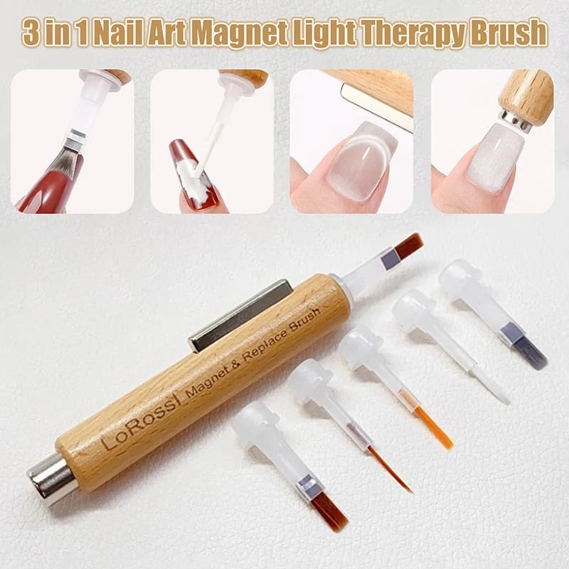 3 in 1 multifunctional strong magnet for cat eyes UV/LED brush replacement gel magnetic stick for nails design manicure for nail art