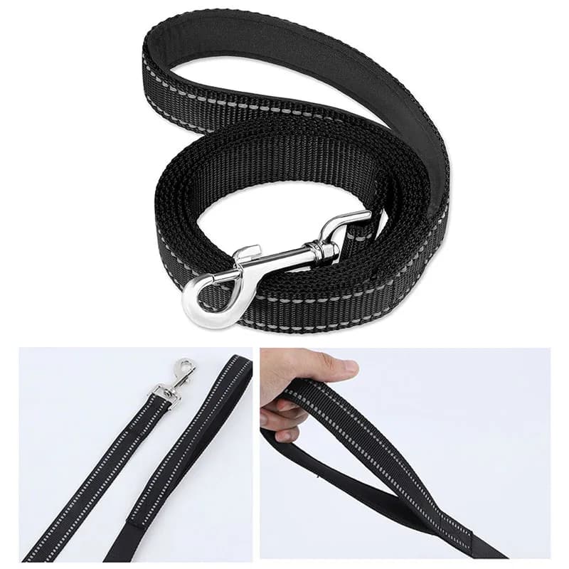 Riflessione notturna Corda da traino per cani per animali domestici 1.2/1.5/1.8m Corda di protezione Pet Walking TrainingLeash Harness Collar Cinghia di piombo NightReflection