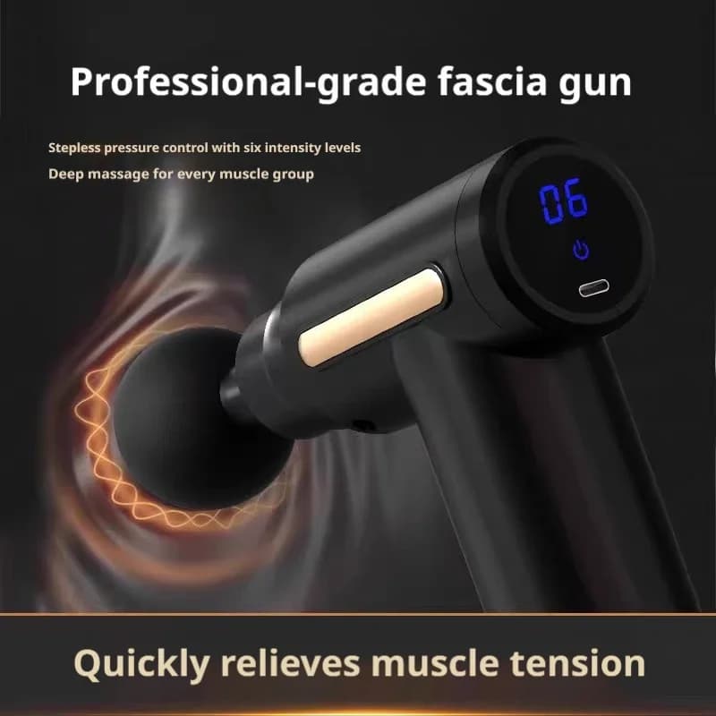 Massaggiatore Muscolare Elettrico Professionale, Pistola per Massaggio Fasciale, Dispositivo Tascabile Mini, Massaggiatore per Collo a Basso Rumore per Fitness e Rilassamento Muscolare