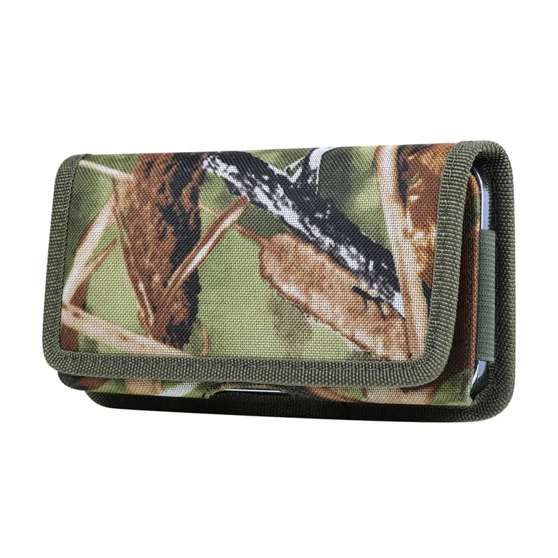 Suitable for 16 Promax cross-body camouflage 7G leather case - card pocket oxford cloth nylon fabric with belt attachment 6P - w