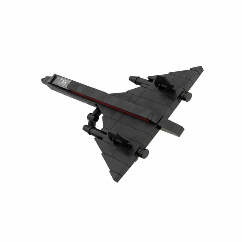 Set di Costruzioni MOC da 314 Pezzi, Modello in Miniatura Lockheed SR 71, Blocchi da Costruzione, Regalo di Natale, Idea Creativa Fai-da-Te, Educativo