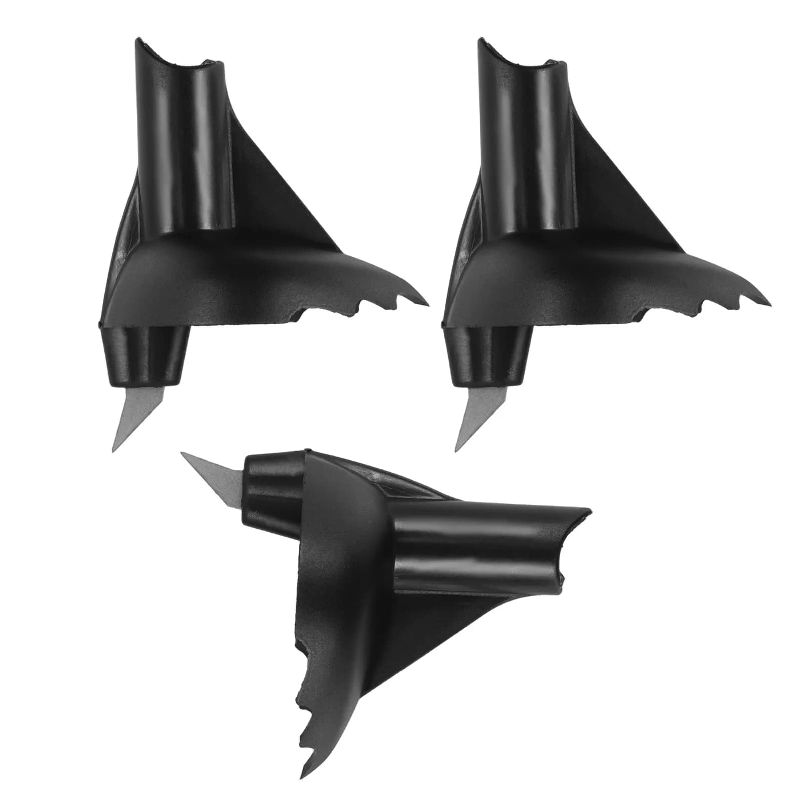 3Pcs Trekking Pole Tips Replacement Set Tungsten Carbide Metal Spike Tips for Hiking Skiing Mountaineering Walking Sticks