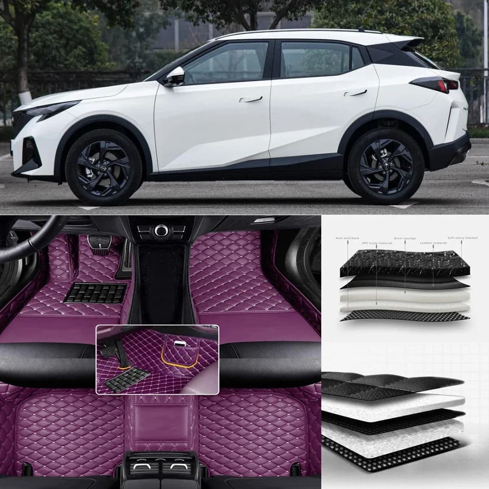 For Mercedes Benz GLE W166 W167 GLE-Coupe C292 Auto Leather Waterproof Custom Car Floor Mats Carpets Foot Coche