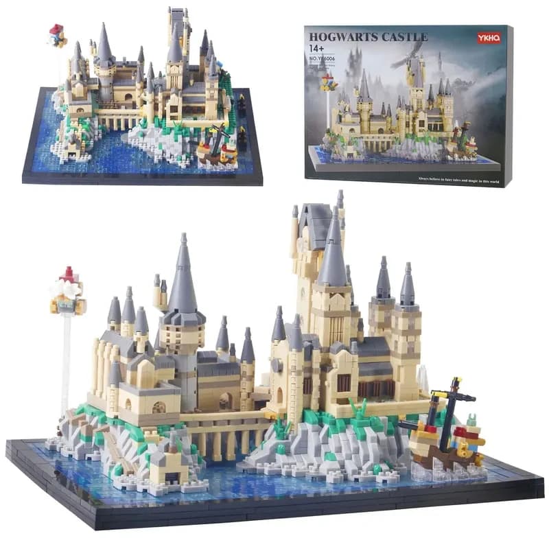Blocchi da Costruzione Creativi Castello Magico e Giardini, Architettura MOC, Micro Mattoncini Assemblabili, Giocattoli Regalo per Bambini
