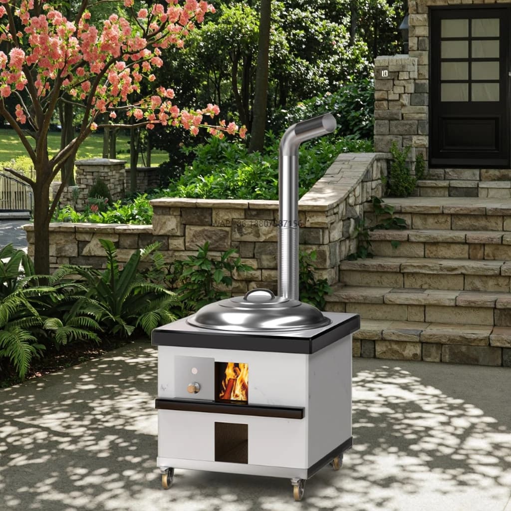 JT001 Stufa a legna da campeggio esterna impermeabile mobile multifunzione in ceramica di produzione cinese per cucinare