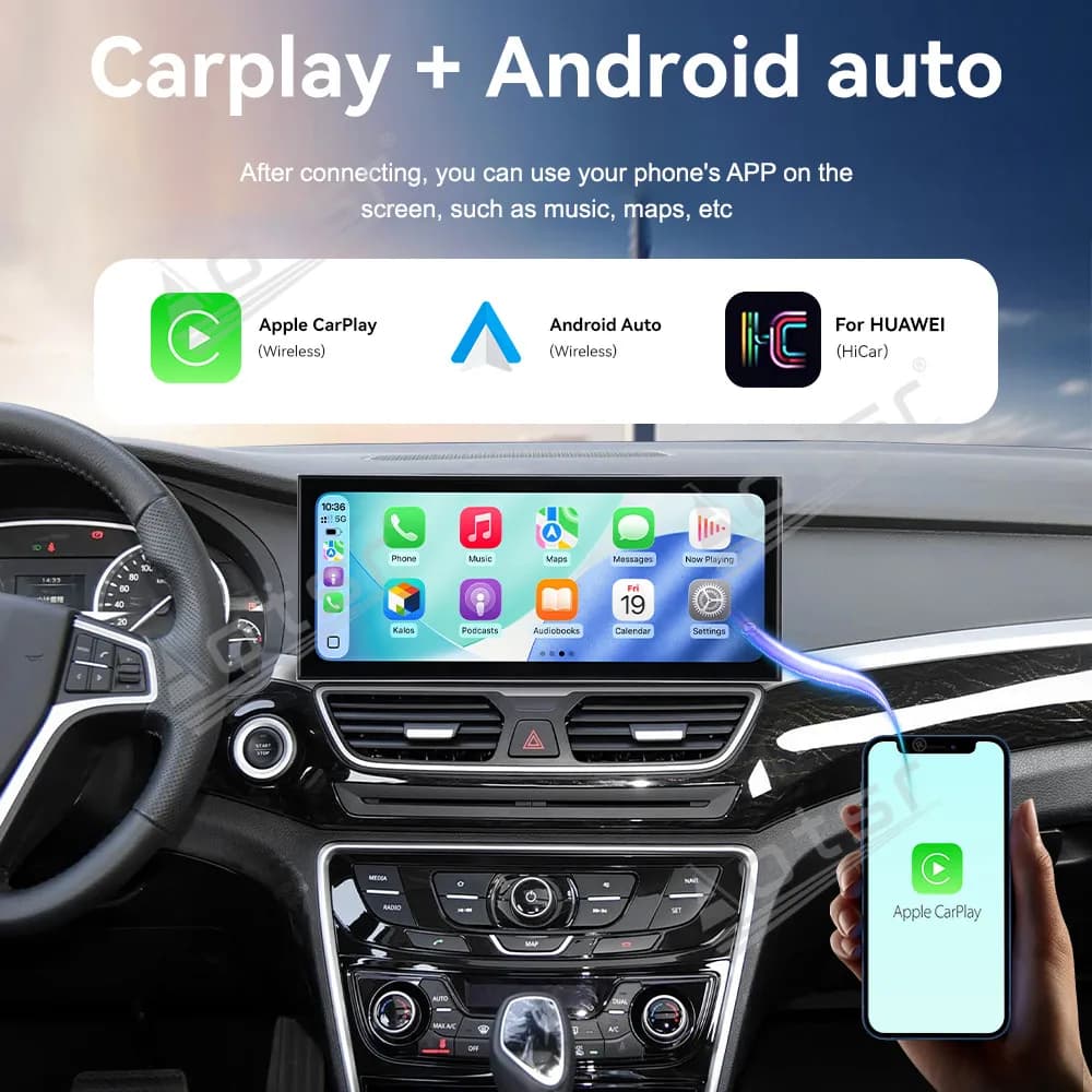 CarPlay 15.8’’ Android 15 For Geely Borui 2015–2016 Carplay Car gadgets Car GPS Navigation HD Screen Multimedia Player Head