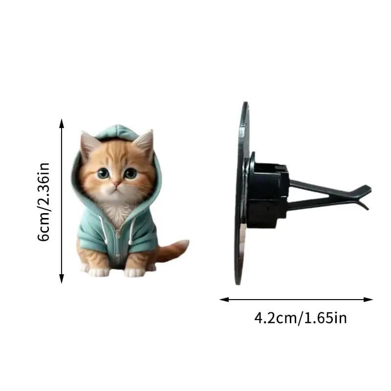 Car Deodorant for Cat Shape, Clip for Ventilation Bag, Sweet Perfume, Interior Accessories for Car, Unique Design for Girls and Women