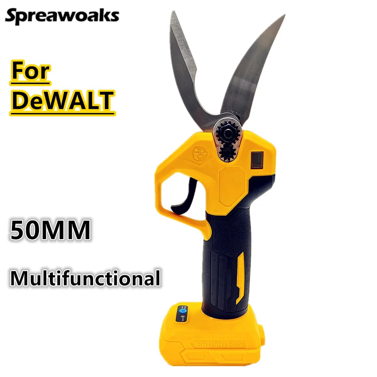 50 millimetri Elettrico Forbice Brushless Osso Carne Cesoie Giardino Potatore Verdure Taglierina Utensili Elettrici Per DeWALT 20V 18V Batteria