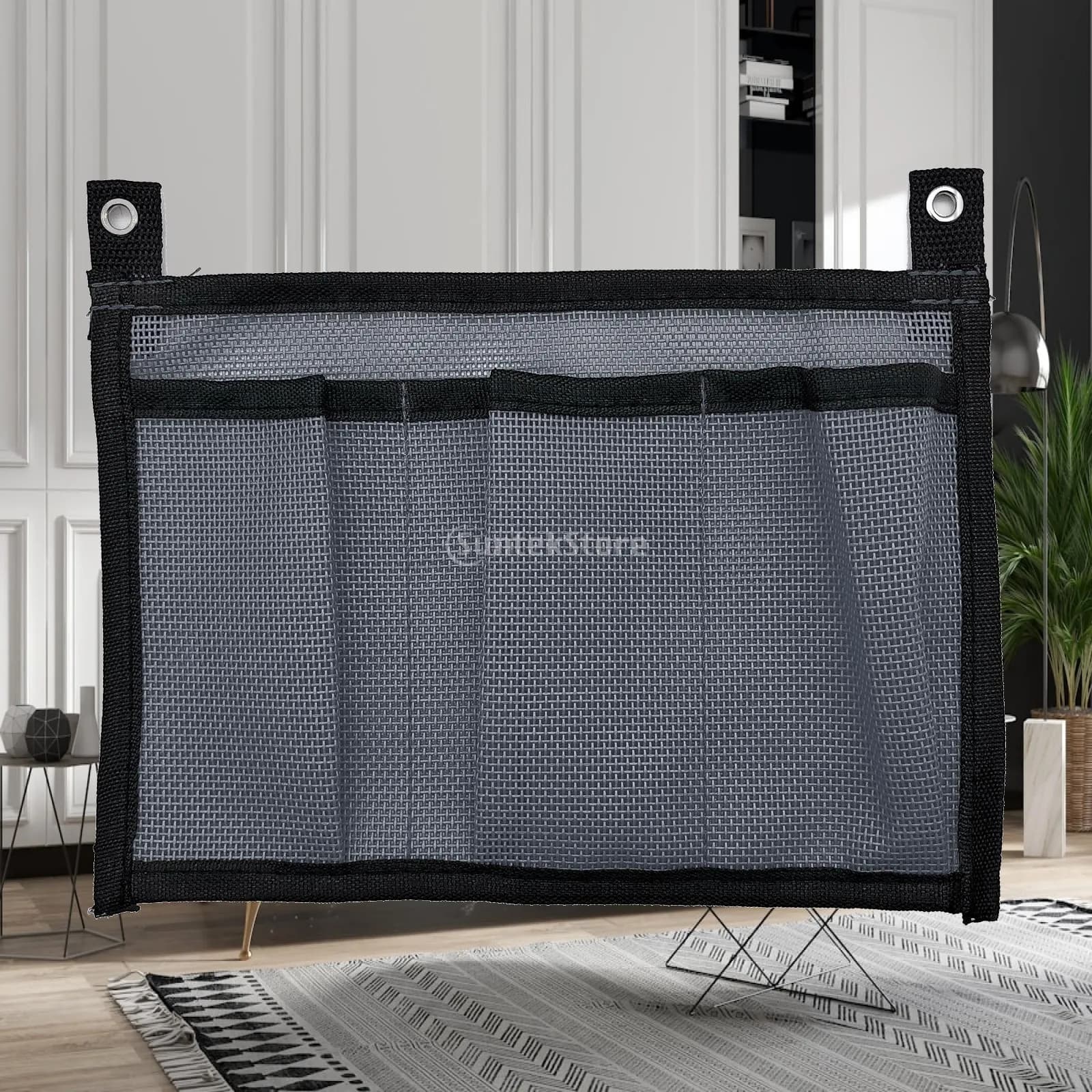 Kayak Canoe Storage Bag 3Pocket Mesh Sleeve Pouch Tackle Box Bottle Holder Adjustable Fishing Hiking Travel Supplies