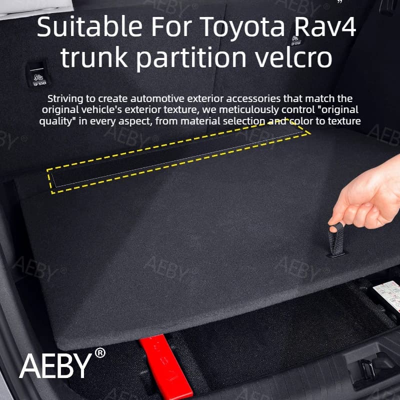Per Toyota Rav4 2020-2026: Cinghia Divisoria Bagagliaio, Divisorio Cargo in Velcro, Velcro Fissaggio, Firmware Potente, Accessori Interni Auto