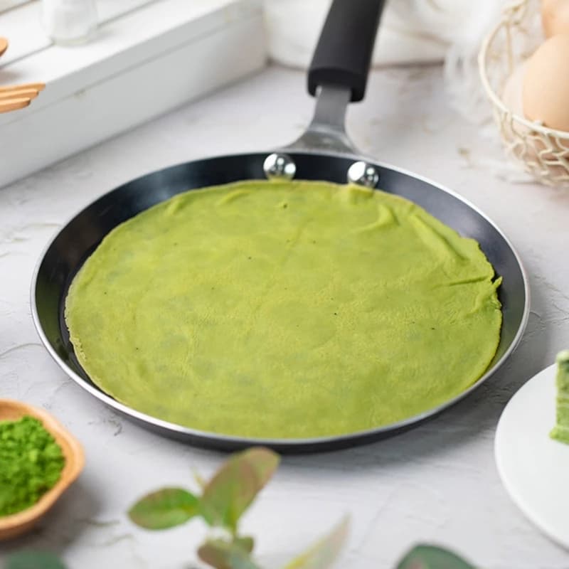 Padelle padella in lega alluminio antiaderente per casa e ristorante strumento cottura pratica 37JD