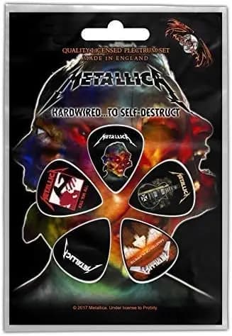 Set di 5 plettri per chitarra con design diversi per chitarra acustica ed elettrica