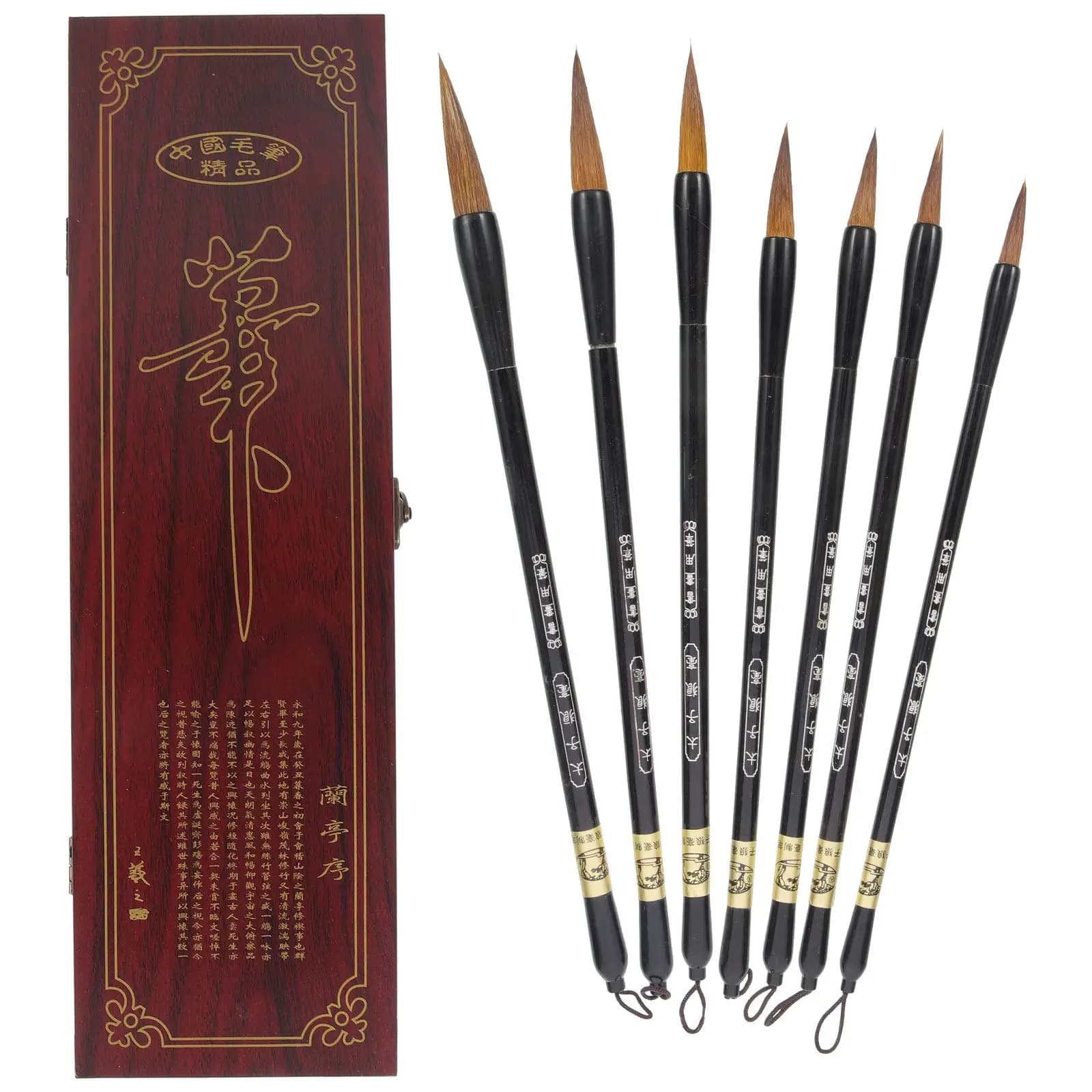 1Set Chinese Calligraphy Brush Pen Set Professional Art Brush for Watercolor Painting Drawing Practice Portable Ergonomic Paint