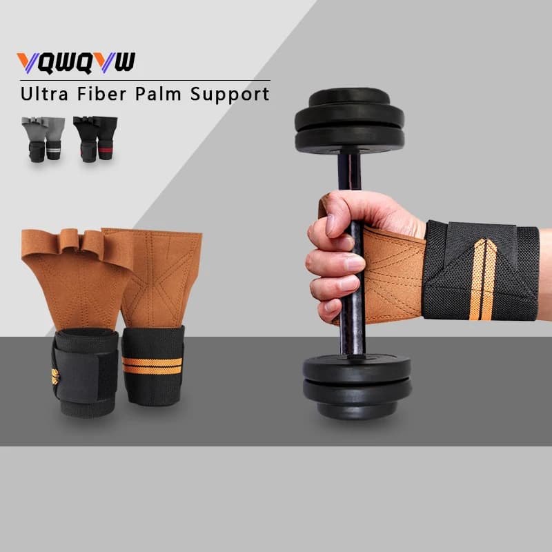 1 pair of fitness wrist brace weight lifting handlebars, wear-resistant and non-slip wrist support, protective strap equipment