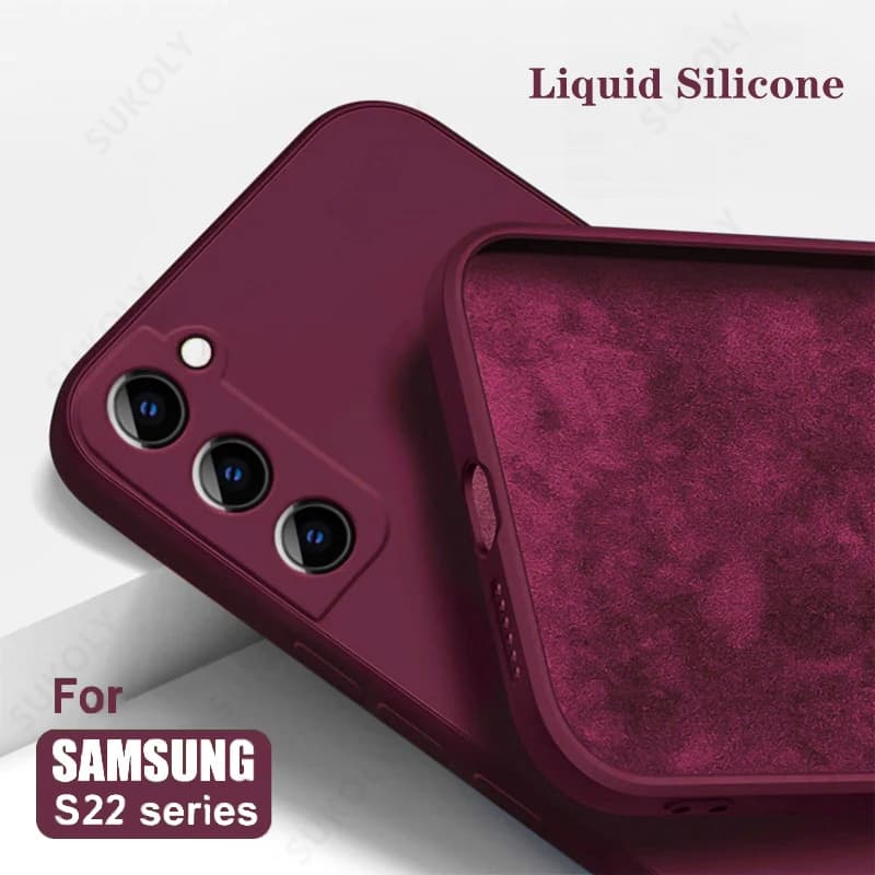 Custodia in Silicone Liquido per Samsung Galaxy S24 S25 FE S26 S23 S22 Ultra Plus S25 Edge A57 A37 A56 A17 A16 A36 A54 A55 5G - Cover Morbida