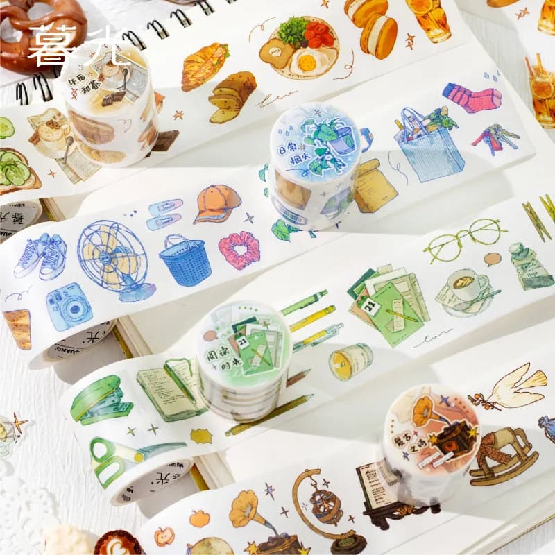 1pcs DIY Decoration Adhesive Tapes Japanese Life Sketch Washi Tapes Masking Tapes stickers stationery