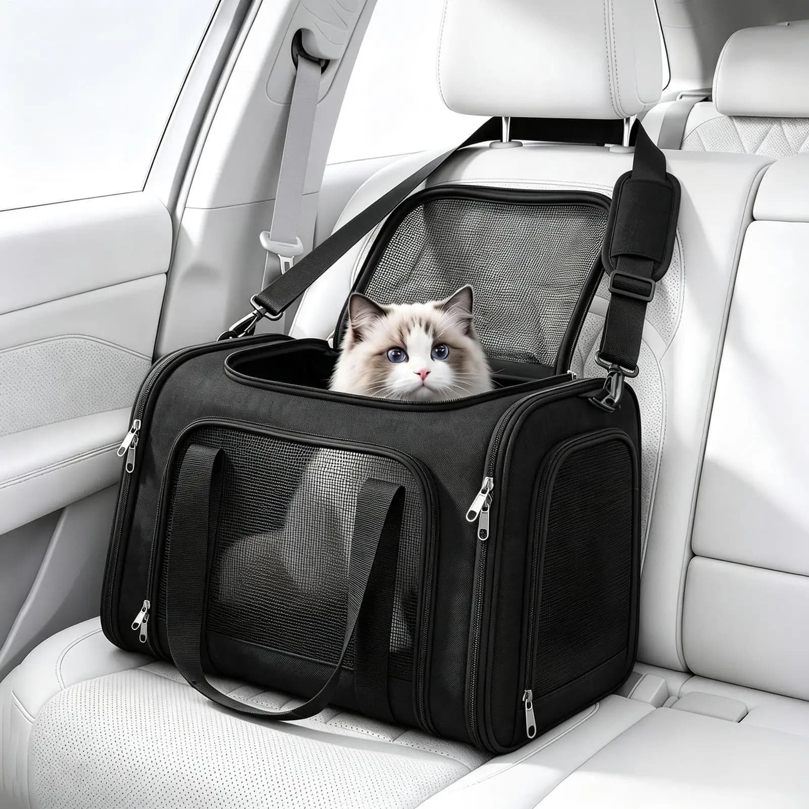 Soft Dog Carrier Pet Outdoor Transport Bag With Shoulder Strap Portable Puppy Carrier For Adventure Travel Daily