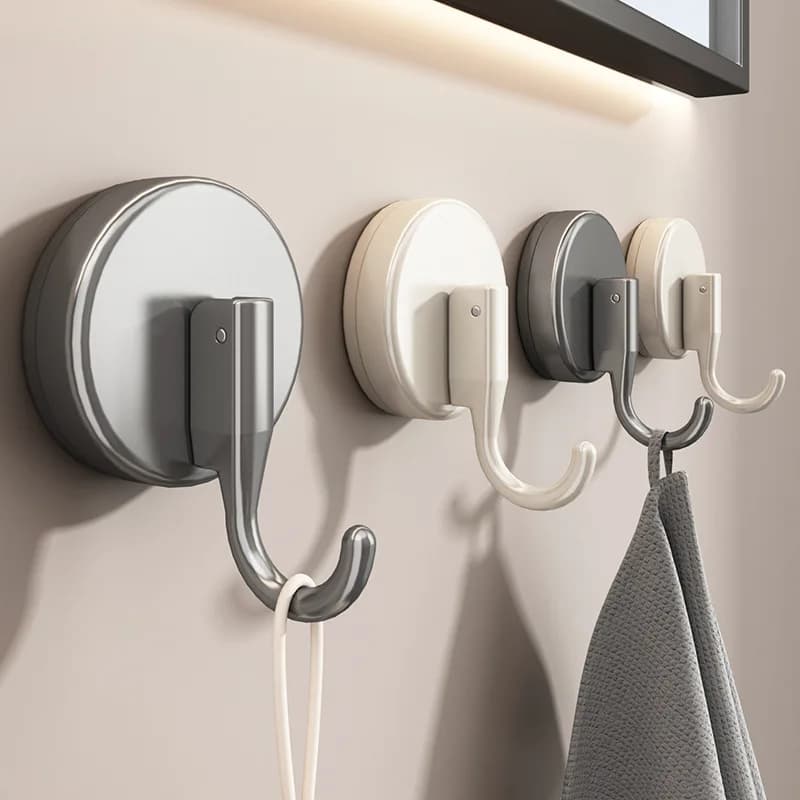 1 pz gancio a ventosa, gancio da parete, gancio per asciugamano, gancio per doccia, per bagno, cucina, luffa, asciugamano, cappotto, impermeabile e antiruggine