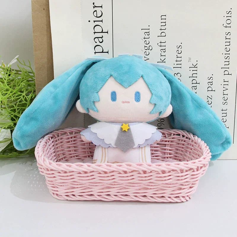 23CM Nuovo Anime Hatsune Miku Star Preghiera Notte Figura Kawaii Q Versione Peluche Bambola Portachiavi Borsa Ciondolo Regali