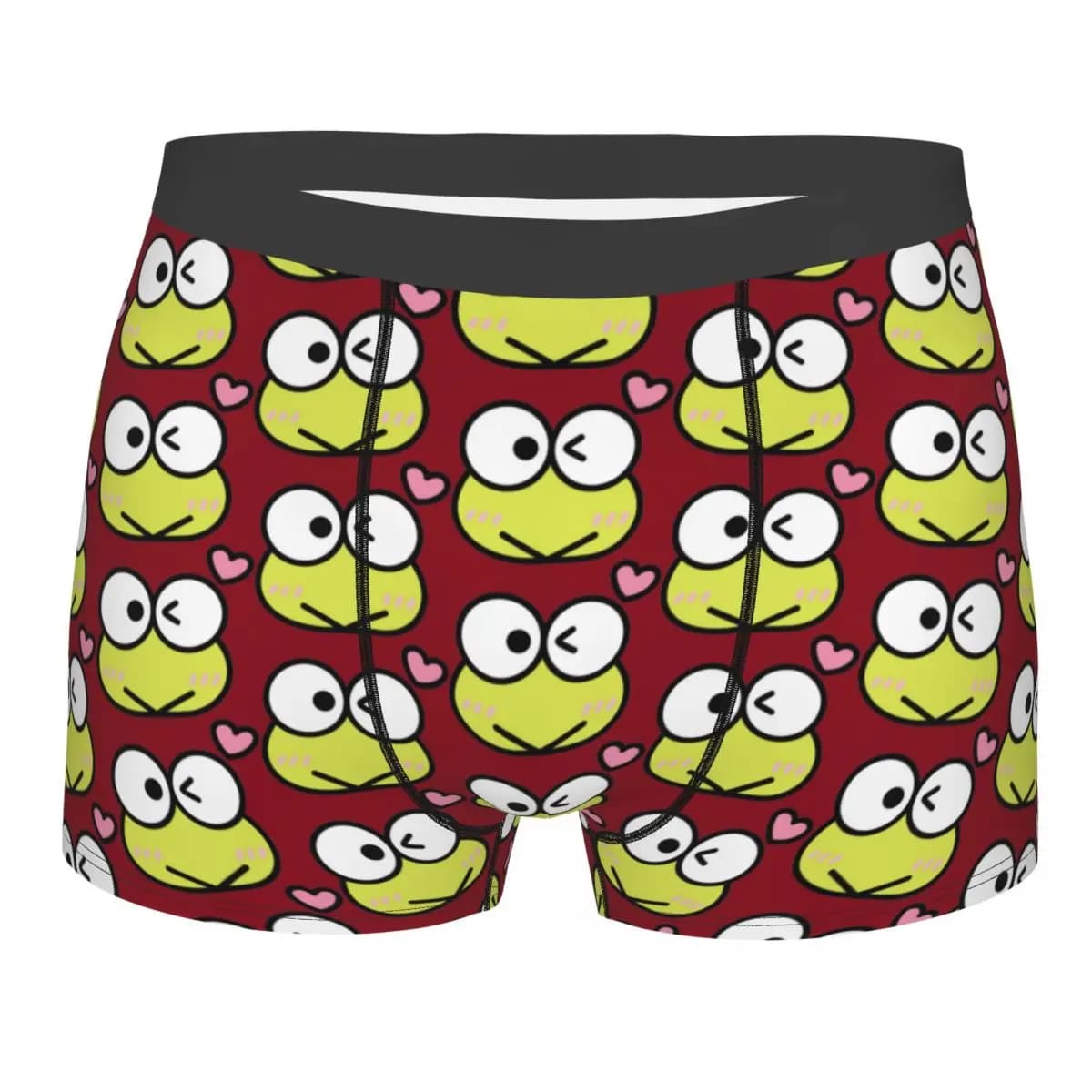 Intimo personalizzato KeroKeroKeroppi Love da uomo, boxer elasticizzati, pantaloncini, mutandine morbide per uomo