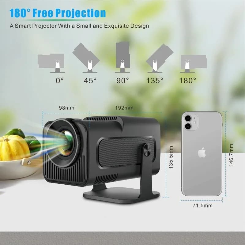 Original HY320mini Portable Projector Mini Home Theater Wall Projection