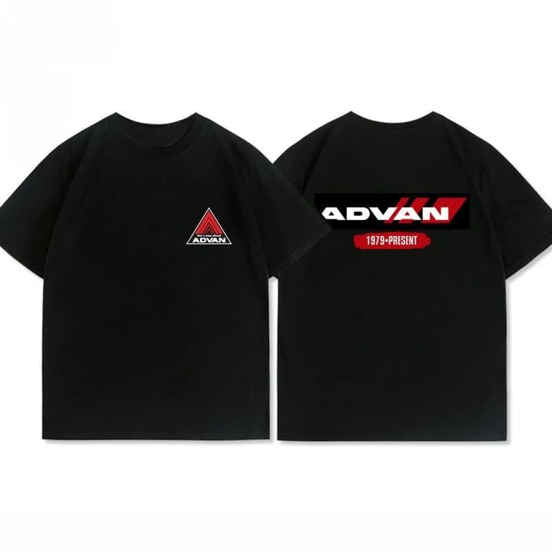 Japan JDM Modified Yokohama Advan Wheel Hub T-shirt Men's Clothes Women's Casual Wear Cotton 2026 Summer New T Shirt
