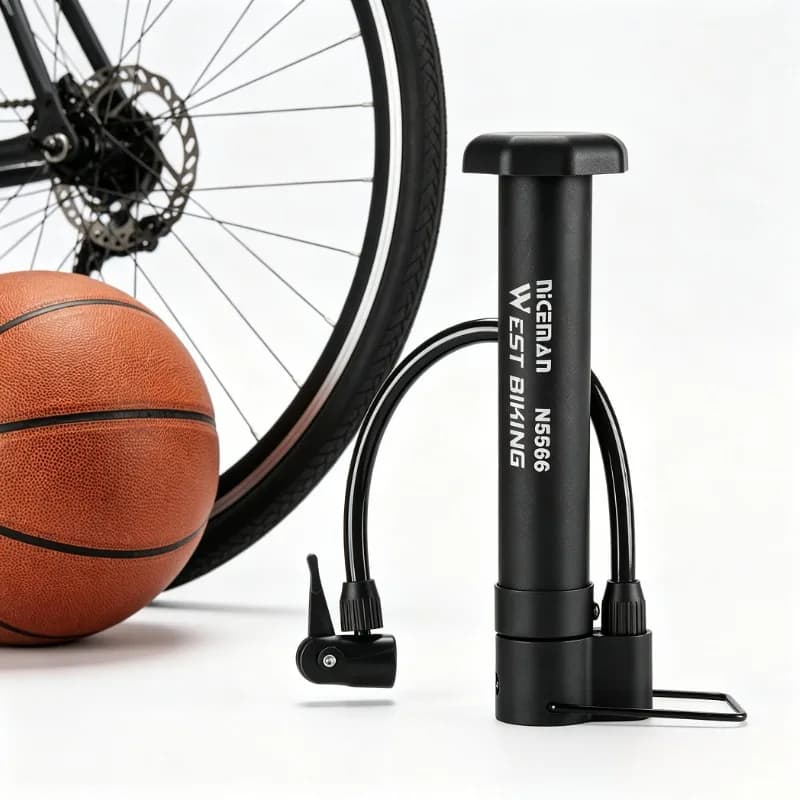 MTB Bike Pump 80 PSI Manual Tire Inflator Schrader Valve Floor Pump Cycling Accessories Mountain Bicycle High Pressure Air Pump