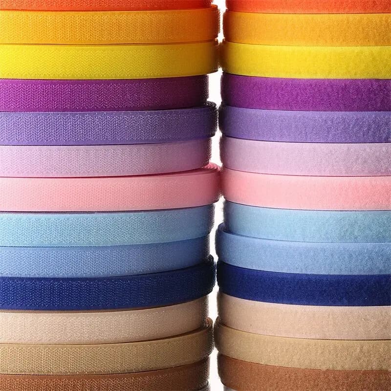 5Meter/Pair Colorful Non-adhesive Fastener Tape Reusable Hook and Loop Magic Nylon DIY Sewing Craft Accessory Supplies 20mm Wide