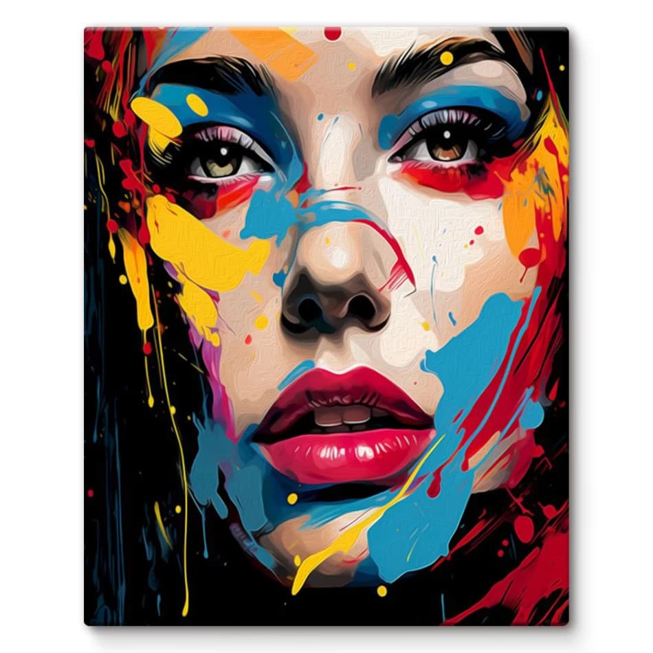 2026 Diamond Painting By Numbers Graffiti Portrait Oil Painting Woman Adults Crafts Handmade Paint Brushes Color Markers Kits