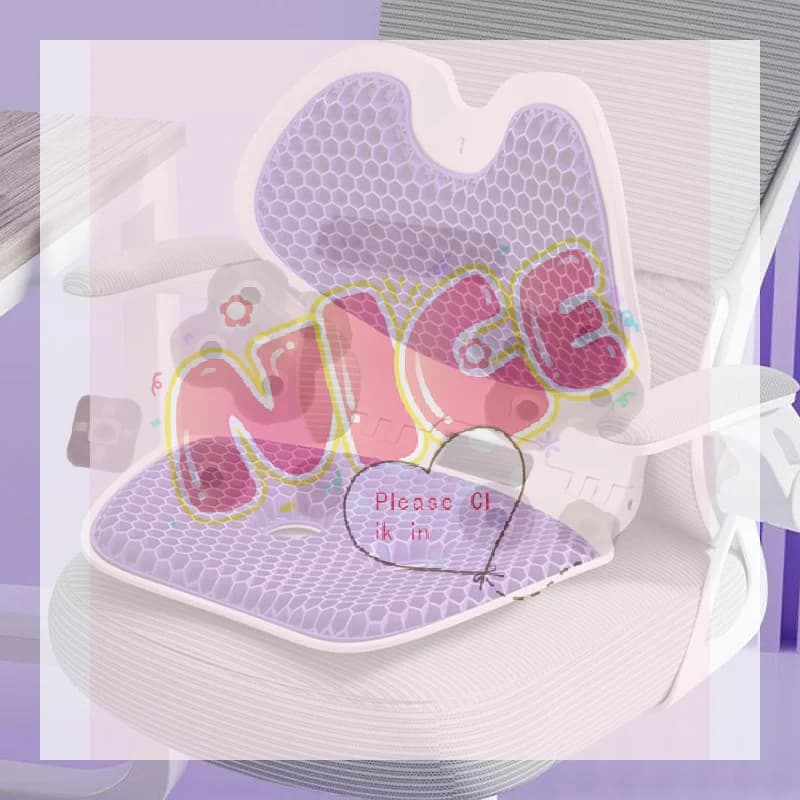 【BA】Cuscino ergonomico pieghevole per sedia, cuscino di supporto per la schiena, cuscino per la protezione della vita da ufficio, correzione della postura seduta