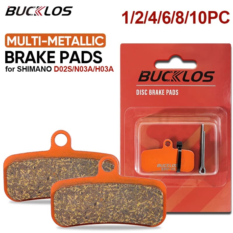 BUCKLOS Multi-Metallic Bicycle Brake Pads for SHIMANO D02S N03A MTB Bicycle Disk Brake Pads Hydraulic Brake Pad Fit M8020 M9120
