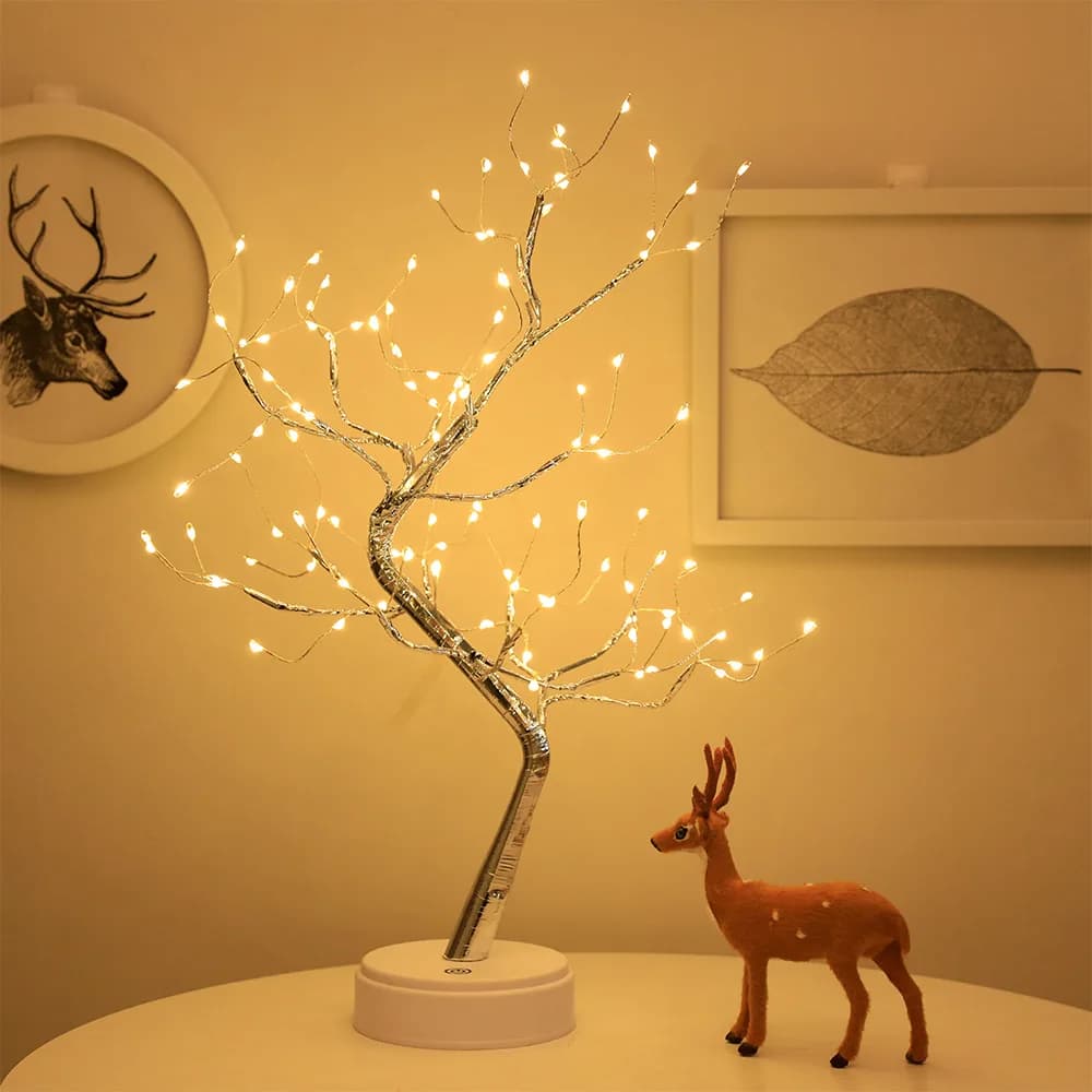 Desk Top Tree Light, , Decorative108 LED Lights USB Or AA Battery Powered For Bedroom Home Party