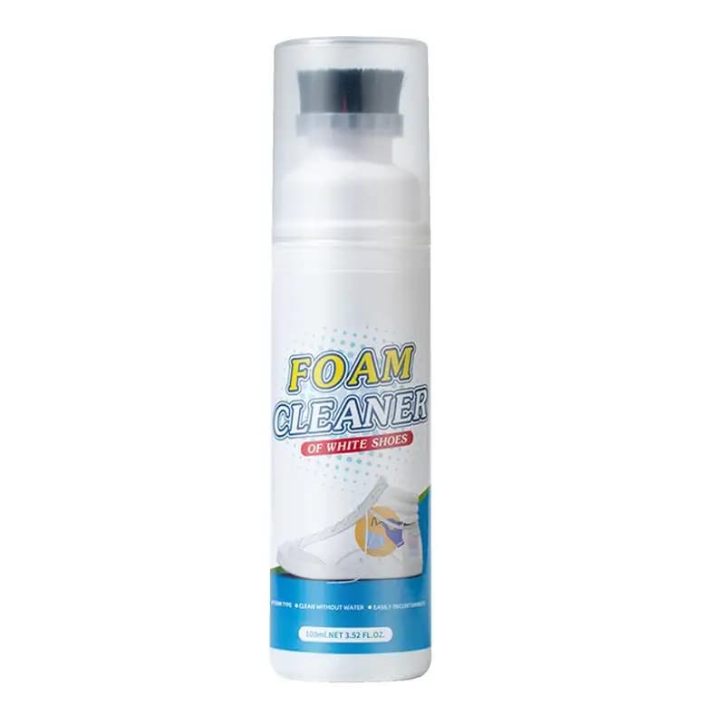 Detergente per scarpe da ginnastica bianco da 100ML detergente per scarpe con testina a spazzola detergente per scarpe da Tennis Kit efficiente per la pulizia delle scarpe Kit per la pulizia delle scarpe da ginnastica