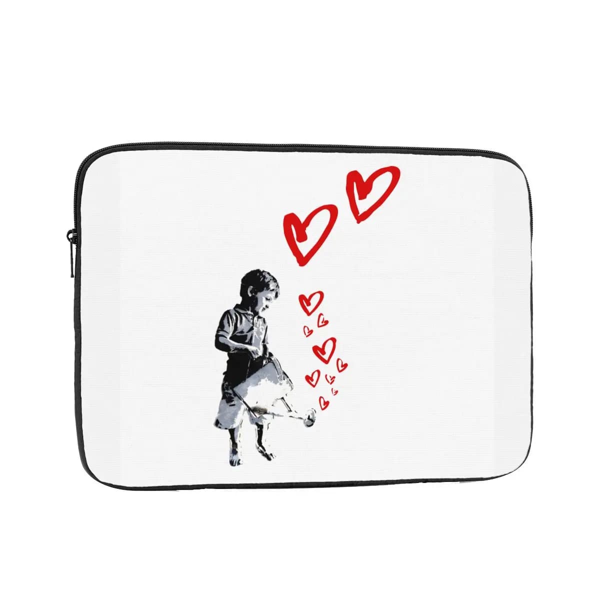 Custodia antiurto 13 15 17 pollici uomo donna Banksy Flying Hearts custodia per laptop Street Art Graffiti Paint custodia per notebook