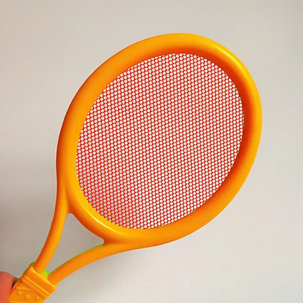 Set di racchette da tennis per bambini, stile badminton, manici leggeri e facili da impugnare, colori vivaci, incoraggia il gioco attivo genitore-figlio