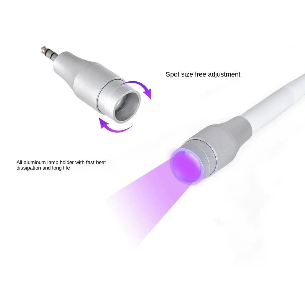 Testa della lampada UV da 5 W 10 W misura spot regolabile Estensione delle ciglia Innesto colla uv led accessori per lampada polimerizzante a luce viola