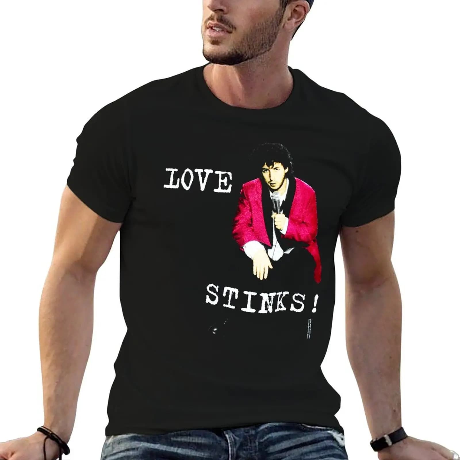 1998 il cantante di matrimonio Vintage LOVE STINKS! Regalo classico per i fan della cultura pop degli anni '90 di Adam Sandler, per uomini e donne, maglietta Gif
