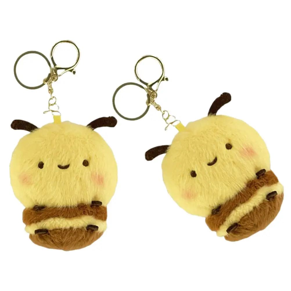 Portachiavi a Forma di Ape Carina, Ciondolo Giocoso Kawaii, Ideale per Chiavi dell'Auto, Zaino, Borsa, Charm Ape Imbottita, Regalo di Compleanno