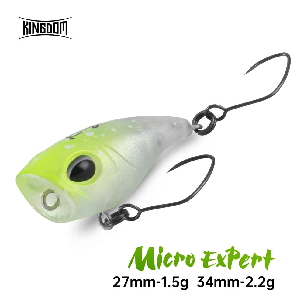 Kingdom Micro Expert Galleggiante Popper Richiamo di Pesca 1.5 2.2g 27 34mm Micro Crankbait Artificiale Duro Esche Da Pesca Bass Trota Luccio