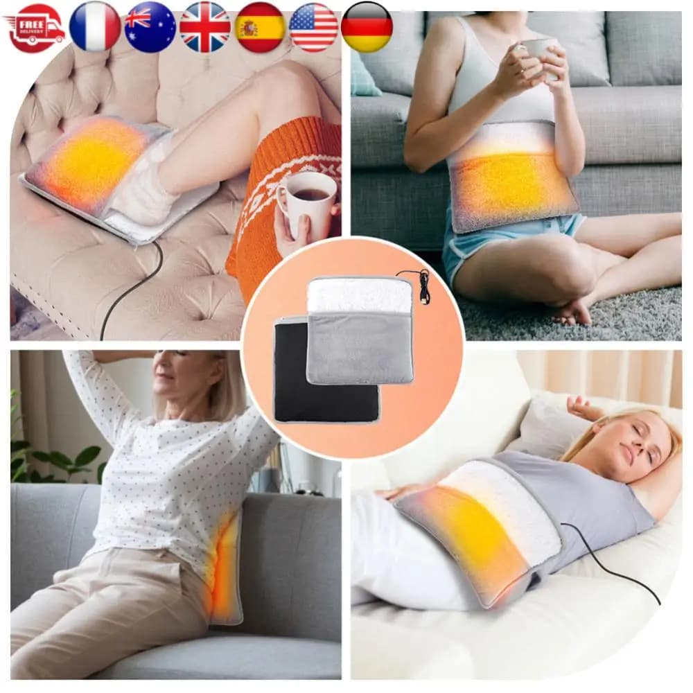 Tappetino riscaldante elettrico invernale per piedi USB a temperatura costante morbida coperta termica in peluche piedi tappetino riscaldante per ufficio domestico