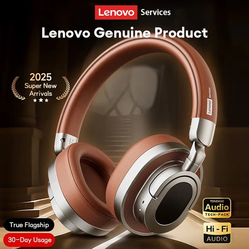 Wireless Headphones Lenovo LE602, Bluetooth 6.0, Gaming Headphones, HD Calls, Audio HiFi, Over-Ear Headphones, Musical Headphones with Microphone